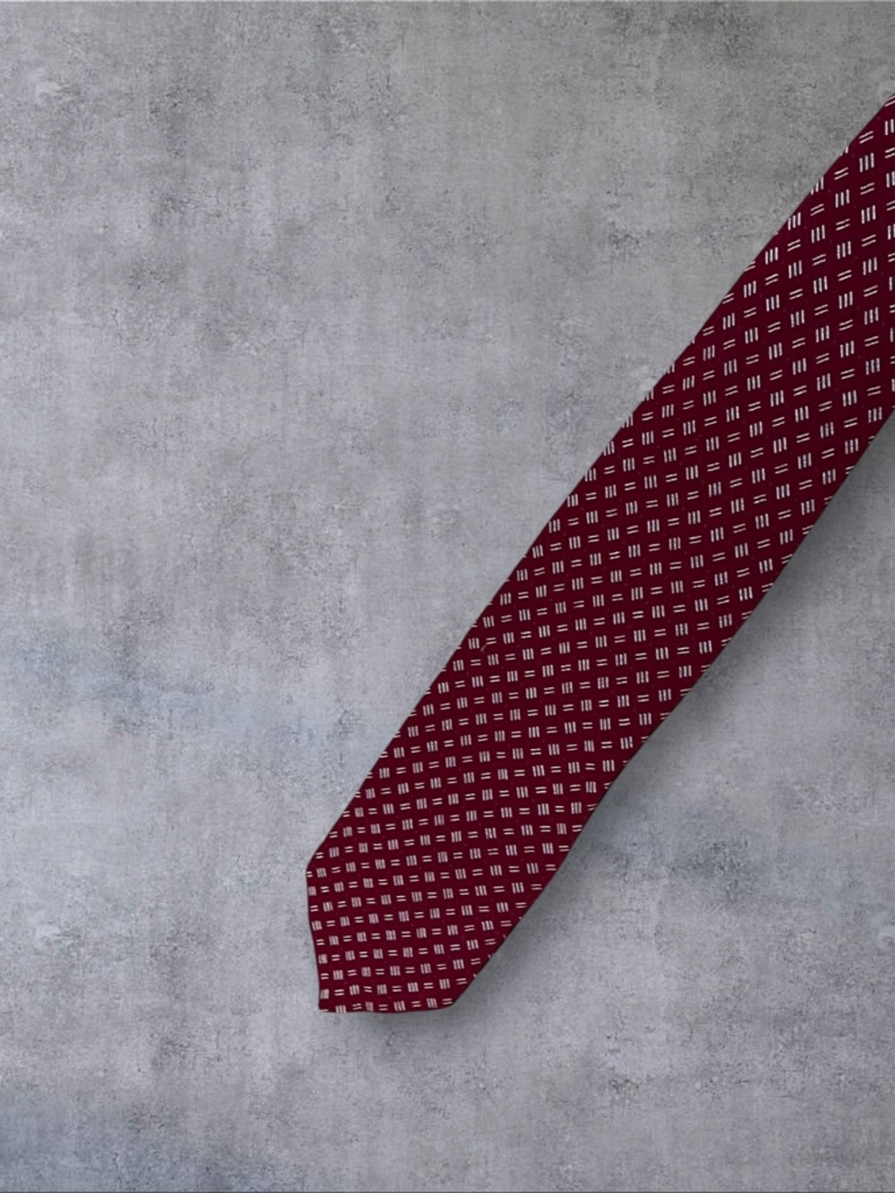 Vintage 90s / 2000s y2k Designer Giorgio Armani 100% Silk Burgundy Pattern Tie
